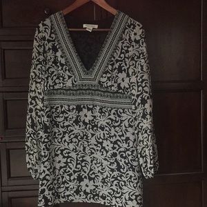 White House Black Market paisley tunic